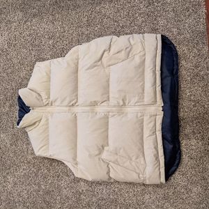 Red head reversible down vest L